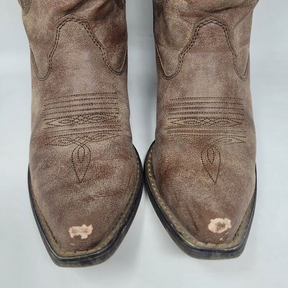 Durango Boots Women 6.5M Brown Faux Leather Western Cowboy Rodeo Cowgirl DCRD145 - Picture 5 of 12